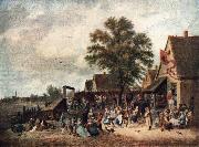 TENIERS, David the Younger The Village Feast gh painting